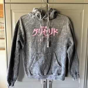Hot‎ Topic Junji Ito Glyceride Dark Wash Anime Print Pullover Hoodie, Gray, S